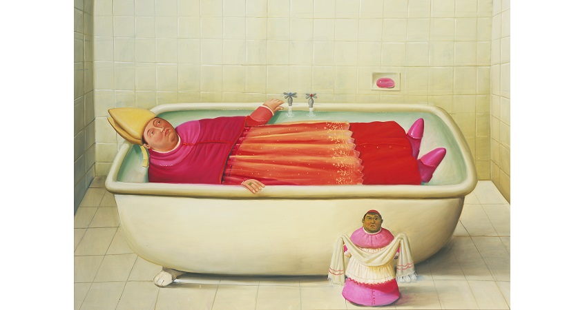 Fernando Botero. El baño del Vaticano, 2006