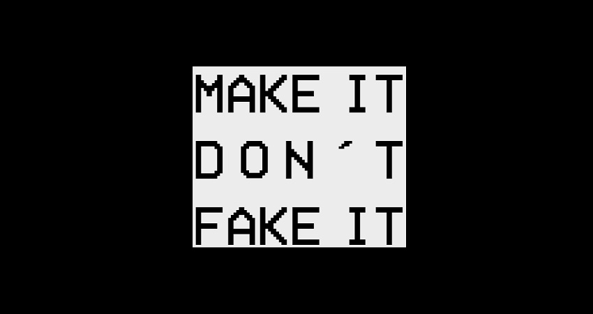 Make it don't fake it. Julián Pacomio y Ángela Millano