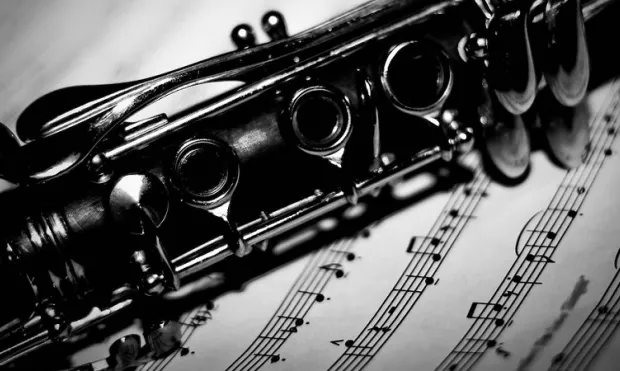 Clarinet Over Sheet Music by Tim Swinson